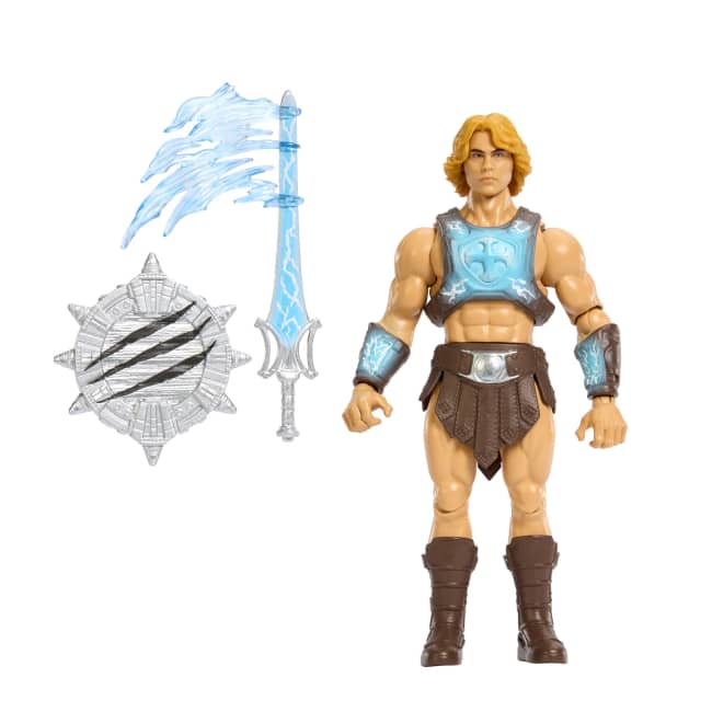 Masters Of The Universe He-Man-Spielzeugfigur Mit Schwert Der Macht Und Kampffunktion, Ca. 14 Cm Groß Mit Dreh- Und Loslass-Action