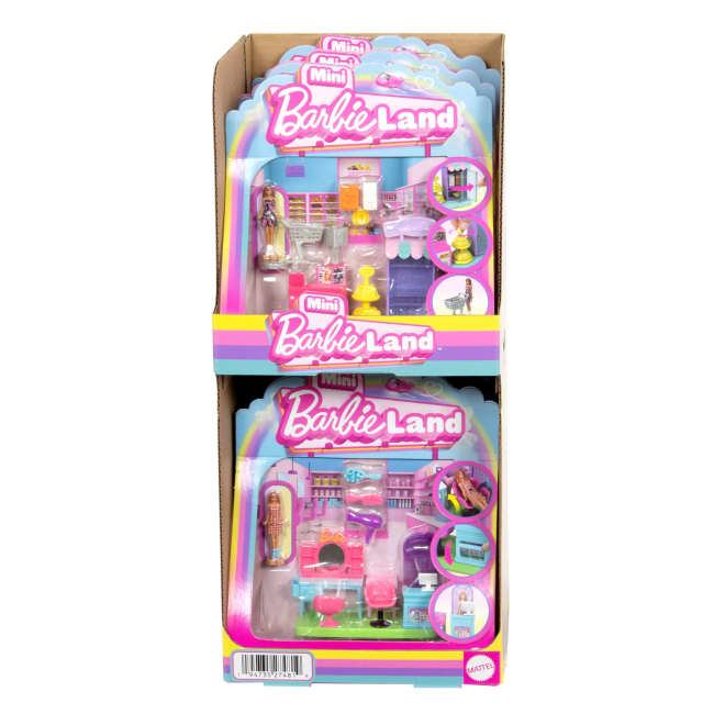 Barbie Mini Barbieland Verzamelbare Speelsets Met Pop (3,8 Cm) En Interactieve Speelplekken Voor Fantasierijk Speelplezier