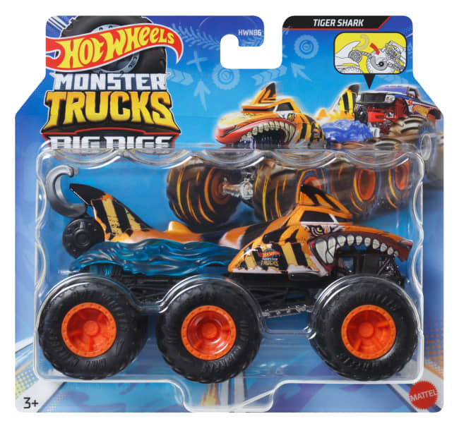 Hot Wheels Monster Trucks Grandi Tir, Camion Giocattolo Die-Cast in Scala 1:64 Con 6 Ruote (I Modelli Possono Variare)