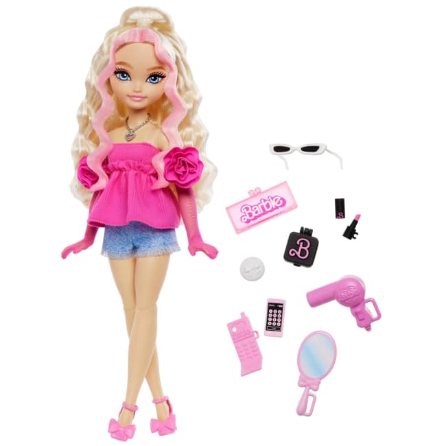 Barbie Rüya Arkadaşlar 'Malibu' Bebek Ile Makyaj Ve Saç Temalı 8 Aksesuar