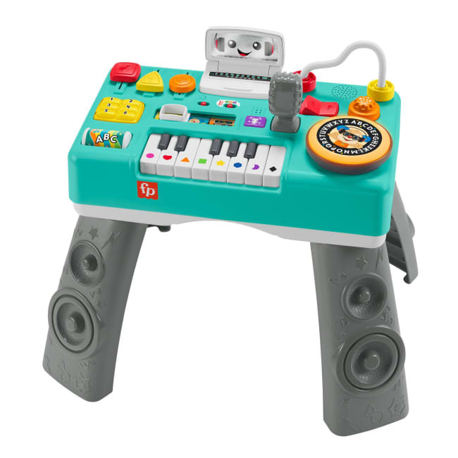Fisher-Price Ridi E Impara Consolle Per DJ Gioca E Impara, Giocattolo Musicale Educativo Per Neonati E Bambini AI Primi Passi, Versione Multilingue