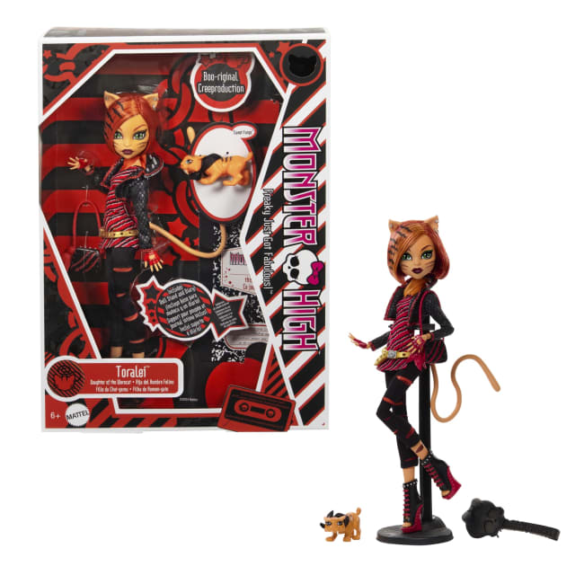 Muñeca Toralei Boo-Riginal Creeproduction De Monster High Con Diario, Soporte Para La Muñeca Y Mascota