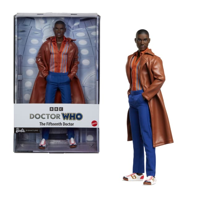 The Fifteenth Doctor Barbie Doll, Dr. Who Collectible With Doll Stand & Certificate Of Authenticity