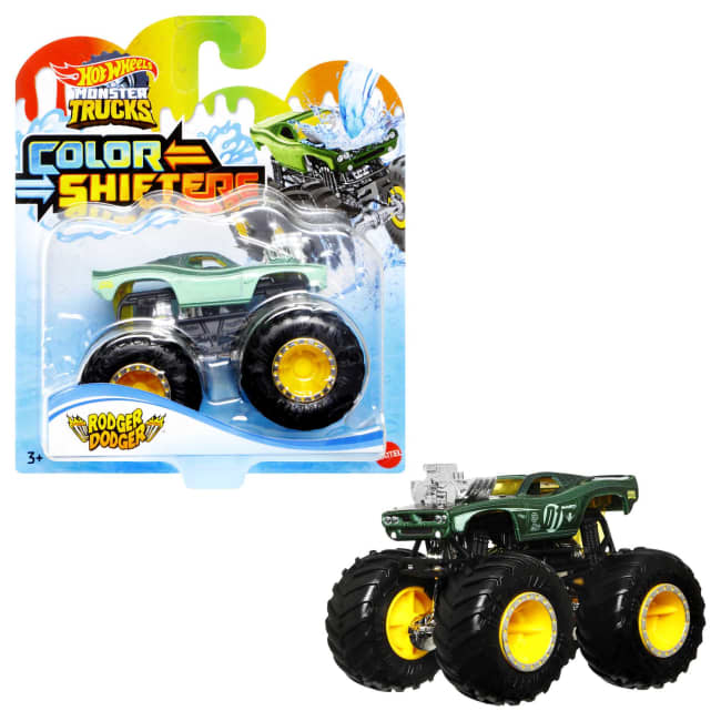 Hot Wheels Monster Trucks Color Shifter Coche Juguete Surtido +3 Años