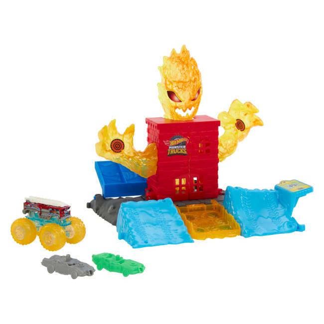 Conjunto De Juego De Semifinales Arena Smashers De Monster Trucks De Hot Wheels