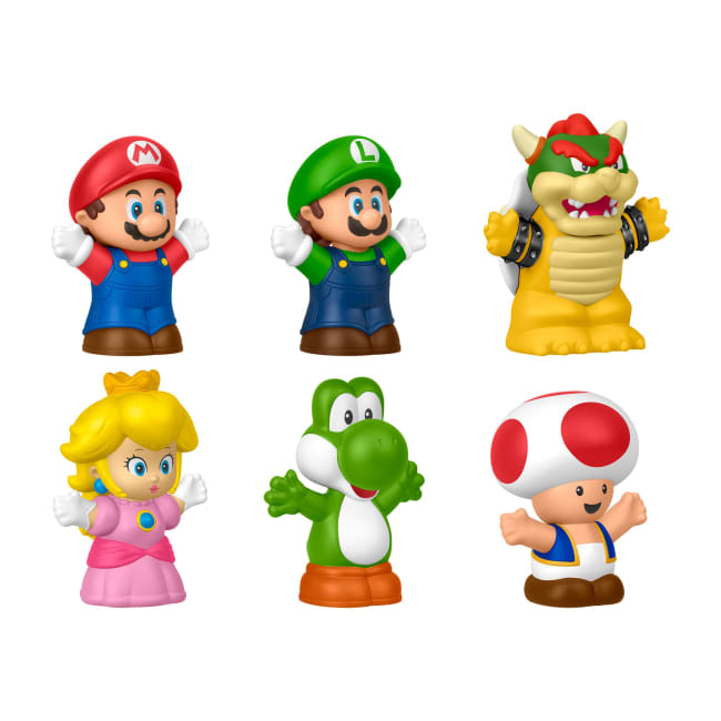 Fisher-Price-Coffret De 6 Figurines Mario Little People