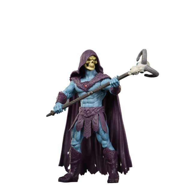 Masters Of The Universe 2026 Movie Skeletor 5.5 Inch Action Figure Villain Toy, Havoc Staff
