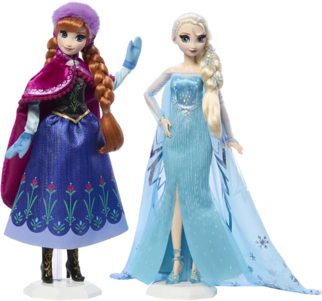Disney-La Reine Des Neiges-Poupées Anna Et Elsa Collectors Disney100