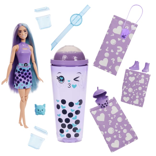 Conjunto De Muñeca Y Accesorios De La Colección Té De Burbujas De Barbie Pop Reveal Con Muñeca De Moda Con Aroma A Leche De Malanga