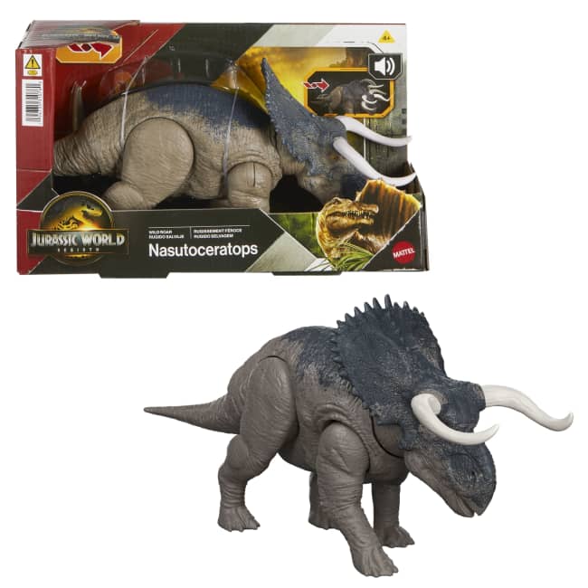 Jurassic World Nasutoceratops Figurine De Dinosaure Articulée Inspirée Du Film 