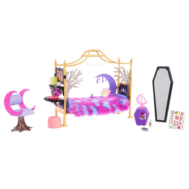 Monster High - La Chambre de Clawdeen Wolf - Poupée - 4 ans et +