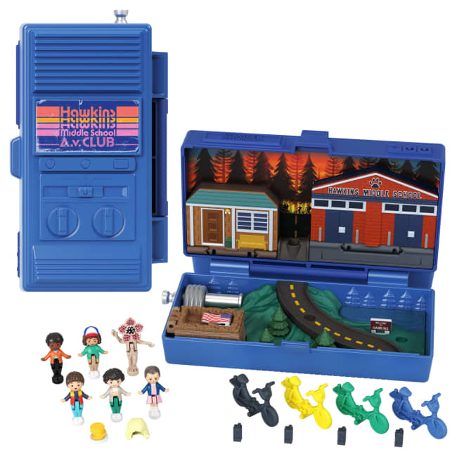 Estuche Stranger Things De Polly Pocket Para Coleccionistas, Muñecos Y Conjunto De Juego De Edición Especial