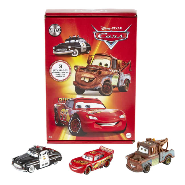 Disney Ve Pixar Cars Oyuncakları, 3 Adet Metal Araç, Radyatör Kasabası