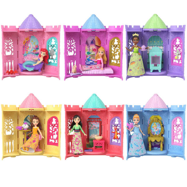 Conjuntos De Juego Apilables Tower Surprise De Disney Princesas Con Muñecas Pequeñas Y 5 Sorpresas (Los Estilos Pueden Variar)