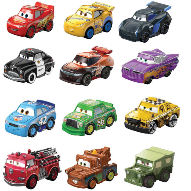 Cars Mikroauto Asortyment filmowych metalowych minipojazdów