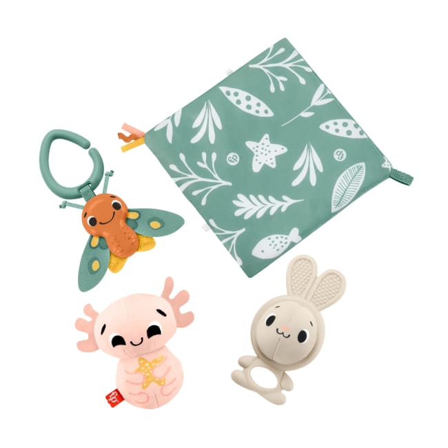 Fisher-Price-Les Sens En Éveil-Coffret 4 Jouets Sensoriels Pour Bébé