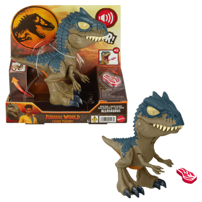 Jurassic World : Chomp Chomp-Allosaurus Méga Rugissement-Figurine De Dinosaure