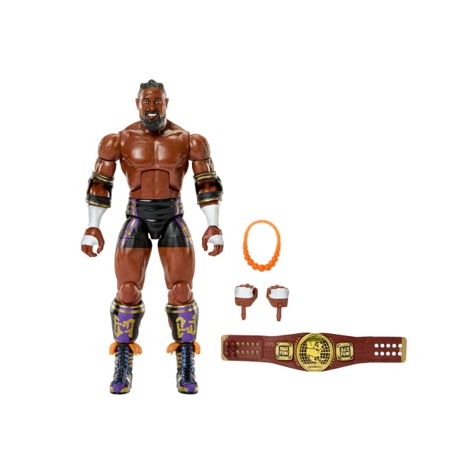 WWE Elite Oba Femi Action Figure, Series #121Set, 6-inch Collectible With Accessories