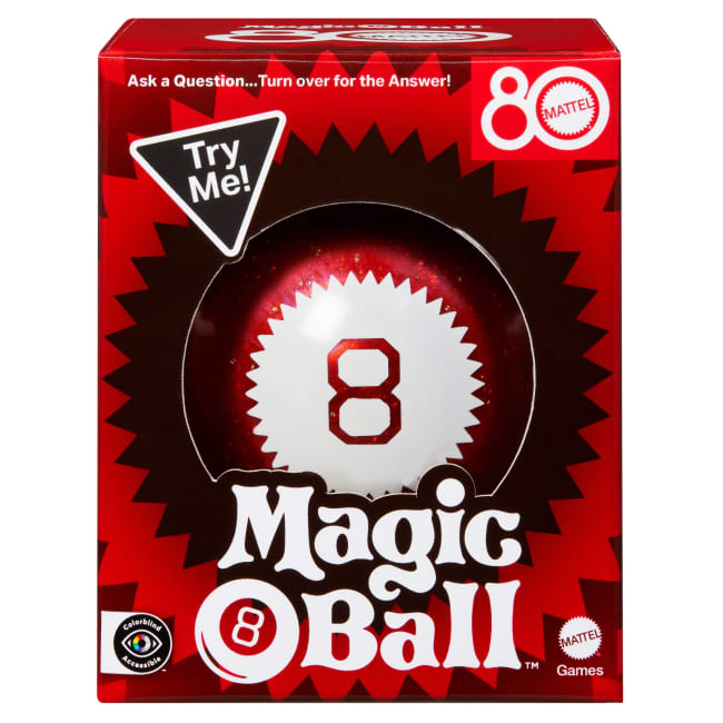 Boule Magic 8 Ball® Édition 80E Anniversaire de Mattel