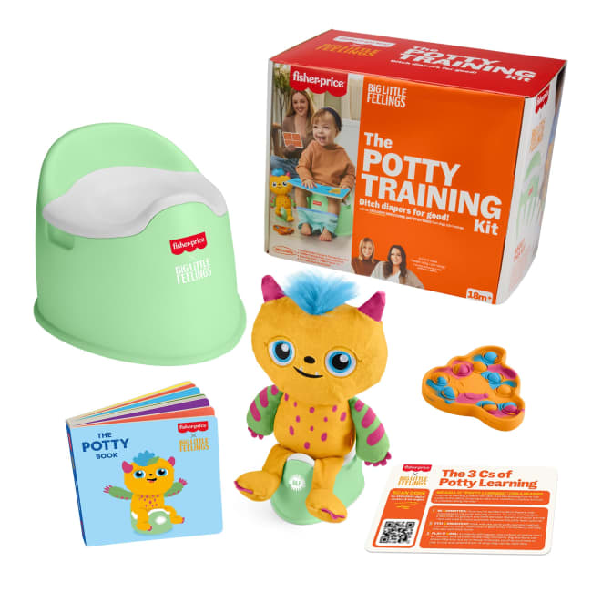 Fisher-Price Big Little Feelings Potty Training Play Kit, Set Of Learning Toys & Tips For Toddlers & Kids