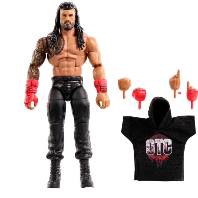 WWE Elite Roman Reigns Action Figure, Series #120, 6-Inch Collectible With Articulation & Accessories