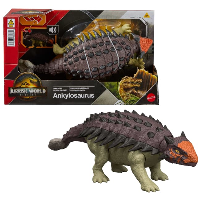 Jurassic World Dinosaurio de Juguete Rebirth Rugido Salvaje Euoplocephalus