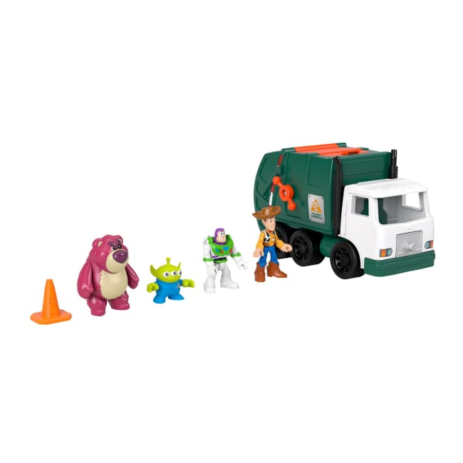 Imaginext Disney And Pixar Toy Story Garbage Truck With 4 Action Figures & Toy Vehicle