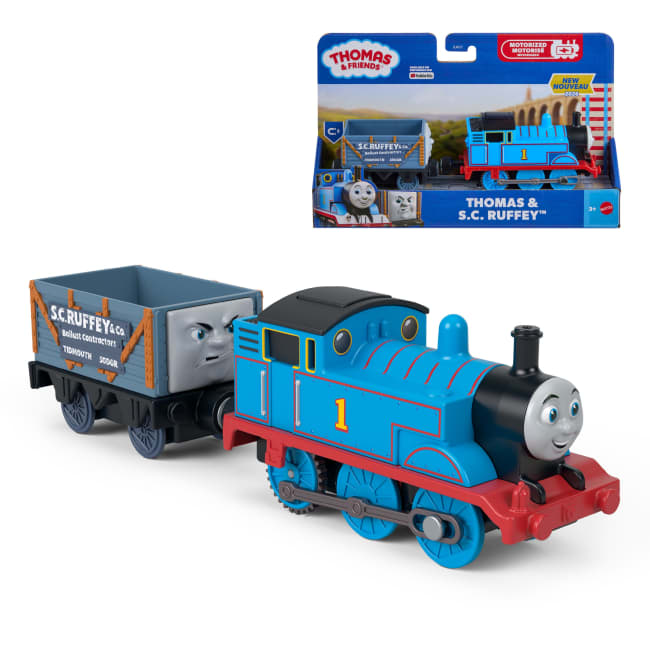 Thomas & Friends By Fisher-Price Motorized Thomas Engine & S.C. Ruffey, Battery-Powered Train