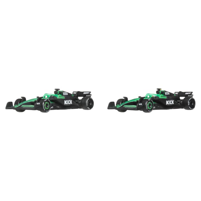 Hot Wheels Premium Kick Sauber F1 Team 2-Pack Of 1:64 Scale Racecars: Hulkenberg & Bortoleto