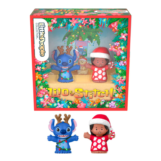 Little People Collector Disney Lilo & Stitch Holiday Special Edition Set For Fans, 2 Figures