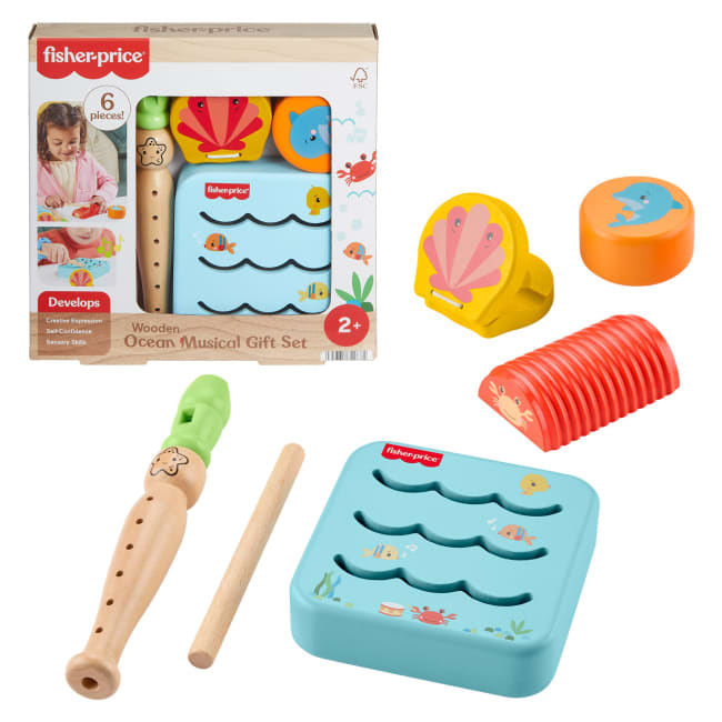 Coffret Cadeau Musical en Bois Amis de L’Océan Fisher-Price®