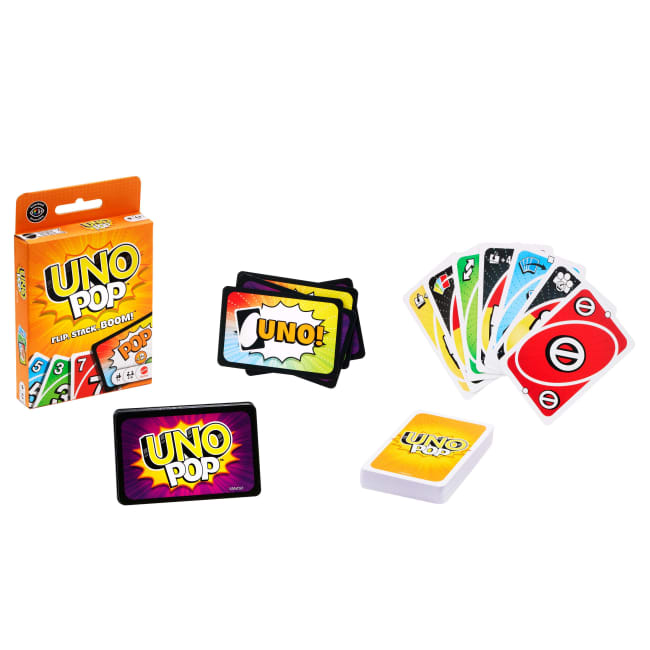 UNO Pop Card Game For Kids, Adult & Family Nights, 2-6 Players Ages 7+