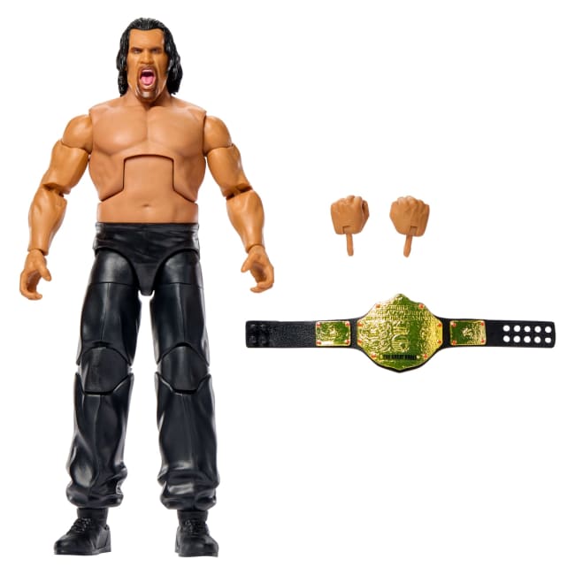 WWE Elite Great Khali Smash Action Figure, Series #123 Set, 6-Inch Collectible With Accessories