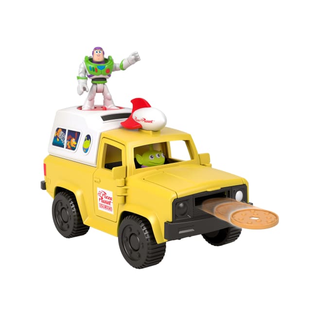 Imaginext Brinquedo Toy Story Caminhão Pizza Planet com Buzz e Alienígena