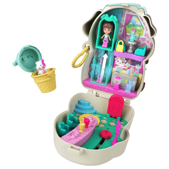Polly Pocket Conjunto de Brinquedo Compacto Vaquinha