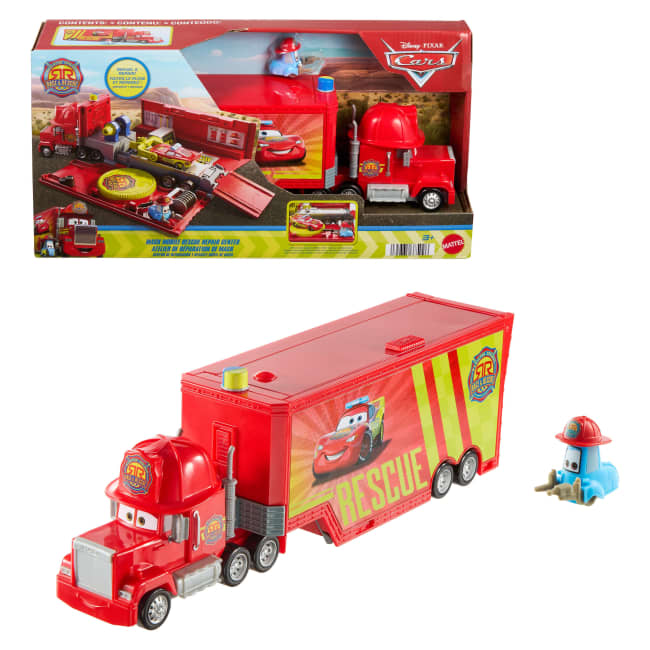 Disney And Pixar Cars Mack Mobile Rescue Repair Center, Large-Scale Truck Transforms Into Playset