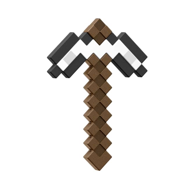 Minecraft Iron Pickaxe Battle Toy, Kid-Sized For Role-Play & Costumes, Inspired By The Video Game