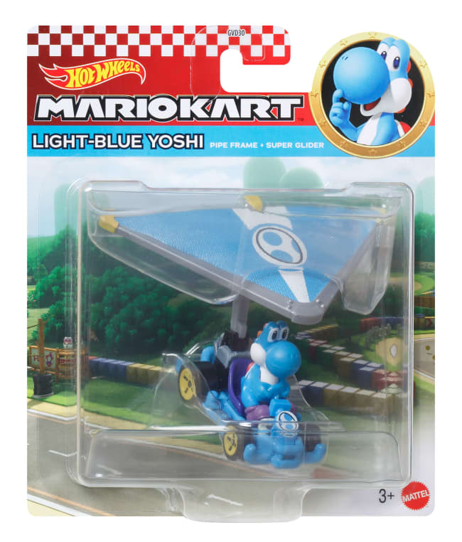 Hot Wheels Mario Kart Vehículo de Juguete Personajes Con Glider Sorpresa
