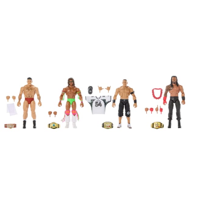 Mattel WWE Hall Of Champions 4-Pack Action Figures & Accessories, 6-inch Collectibles Set