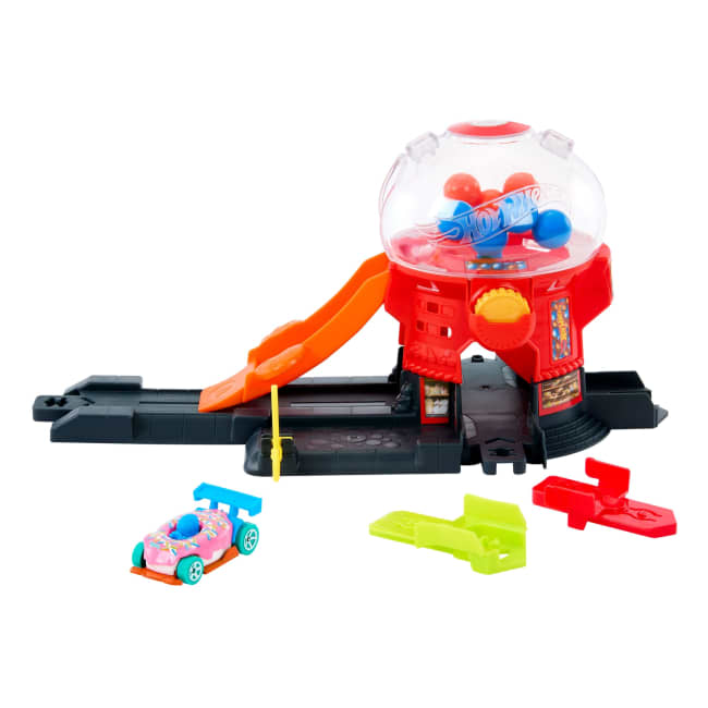 Hot Wheels City Pista de Juguete Tienda de Dulces
