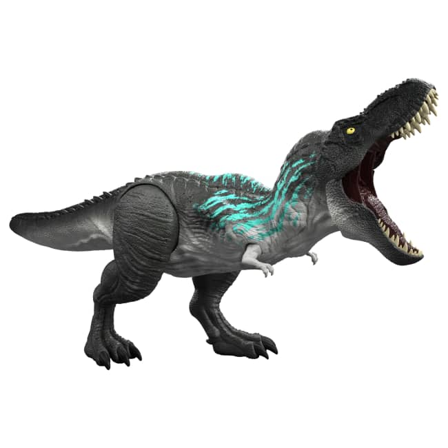 Jurassic World Muscle Madness Tyrannosaurus Rex Action Figure, T-Rex With Grow Feature & Roar