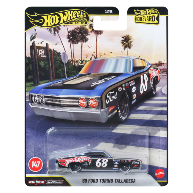Hot Wheels Collector Vehículo de Colección Carro Boulevard Ford Torino Talladega 68