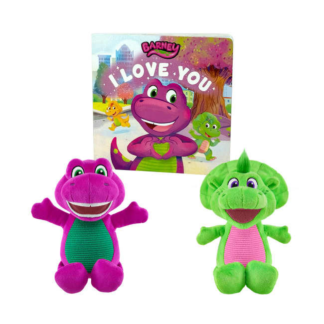 Fisher-Price Barney's World Barney & Baby Bop With Book