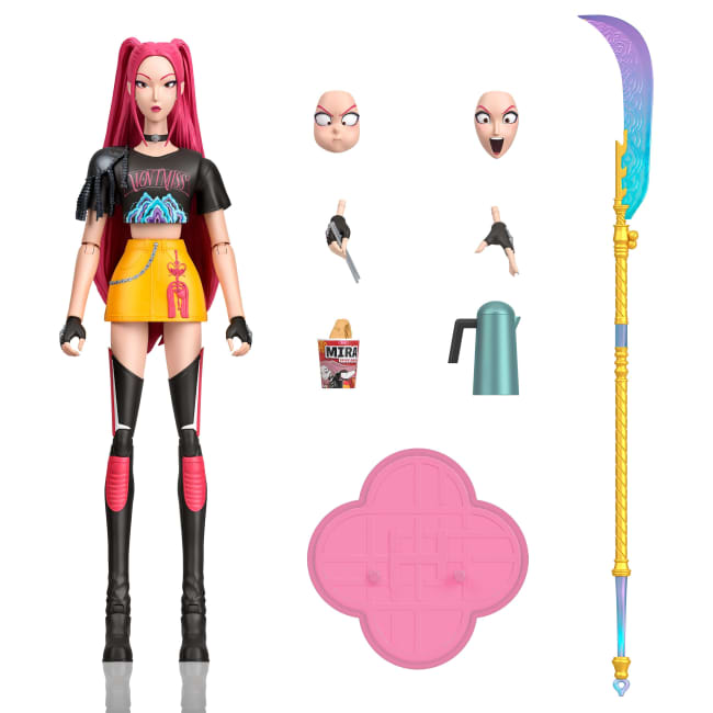 KPop Demon Hunters Huntr/X Mira 6-inch Action Figure With Accessories & Swappable Faces & Hands
