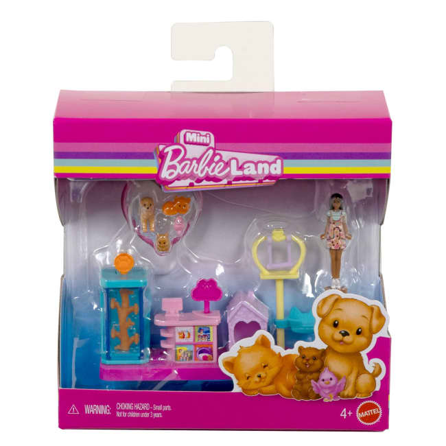 Barbie Mini Barbie Land Collectible Playsets With 1.5-Inch Doll And Interactive Play Areas For Storytelling Fun