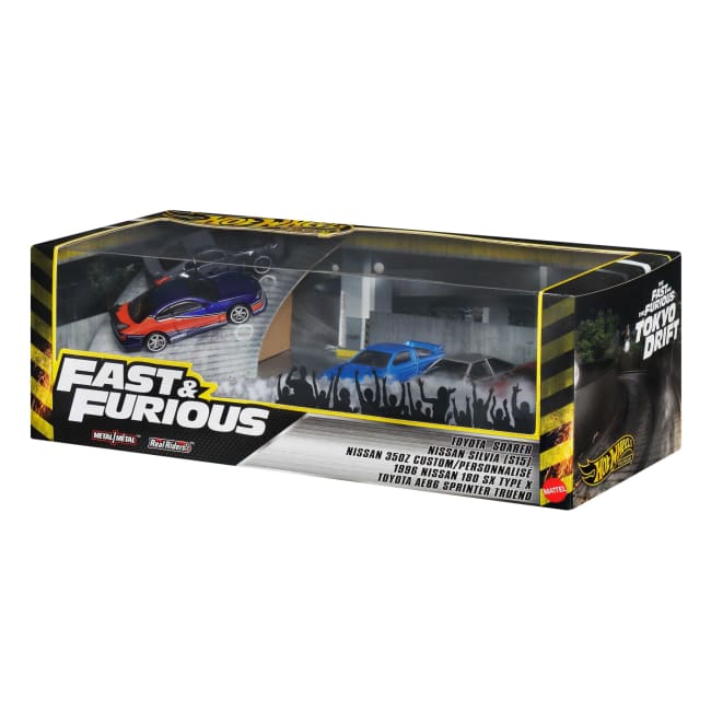 Hot Wheels Cars, Premium Fast & Furious Tokyo Drift Bundle Of 5 1:64 Scale Die-Cast Vehicles