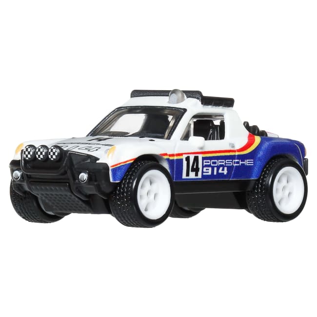 Hot Wheels Car Culture Premium 1:64 Scale Die-Cast Toy Porsche 914 Safari, Thrill Climbers