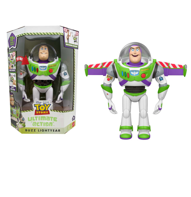 Disney And Pixar Toy Story 5 Ultimate Action Buzz Lightyear Figure With Animated Mode 12 Inch
