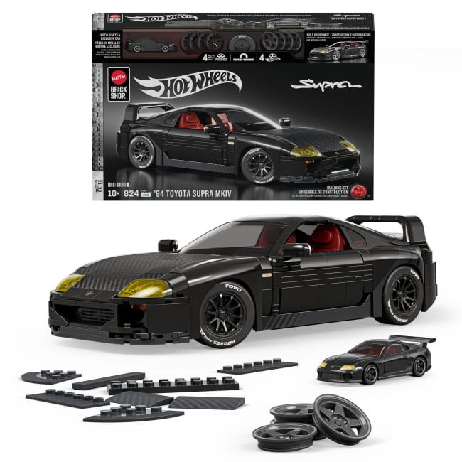 Mattel Brick Shop Hot Wheels Juguete de Construcción Elite '94 Toyota Supra MKIV