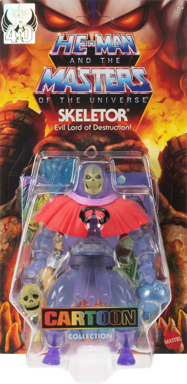 Masters of the Universe Origins Figura de Acción Cartoon Collection Skeletor Invisible de 5.5 pulgadas